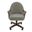 Zip Ship Dining Chair Caster Swivel Tilt Fabric Dinning Chair In Walnut