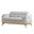 Zoe Loveseat In Gray