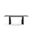 Zoey 79 Inch Rectangular Dining Table with Tempered Glass Table Top In Gray