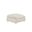 Zoie Corduroy Velvet Ottoman in Beige