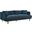Zoya Down Filled Overstuffed Sofa In Navy