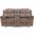 Zubaida Chocolate Glider Reclining Loveseat