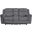 Zubaida Gray Glider Reclining Loveseat