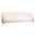 Zuno Three-Seater Upholstered Sofa with Velvet Wide Couch and Powder-Coated Gold Iron Legs Padded Seat In White