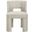 Zuno Velvet Performance Fabric Upholstered Dining Chair Set of 2 In Cream