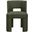 Zuno Velvet Performance Fabric Upholstered Dining Chair Set of 2 In Green