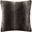 Zuri Polyester Faux Tip Dyed Brushed Long Fur Pillow With Knife Edge In Brown