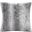 Zuri Polyester Faux Tip Dyed Brushed Long Fur Pillow With Knife Edge In Grey