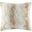 Zuri Polyester Faux Tip Dyed Brushed Long Fur Pillow With Knife Edge In Sand