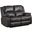 Zuriel Motion Loveseat In Black