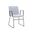 Zylar Series Office Guest Arm Chair In Grey Fabric