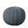 Zynox Cableknit All-Natural Ottoman Pouf In Gray
