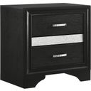 Miranda 7-drawer Dresser Black and Rhinestone by Coaster | 1StopBedrooms