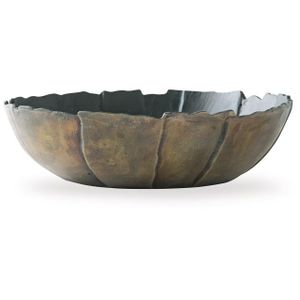 Aidman Bowl In Antique Gold and Black