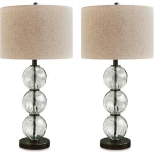 The appearance of Airbal Black Table Lamp Set of 2 designed by Signature Design by Ashley in the interior design. This piece of furniture was selected by 1StopBedrooms from to add a touch of cosiness and style into your home. Sku: ASL-L431604.