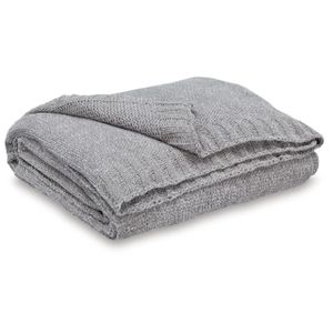 The appearance of Anawood Throw Set of 3 In Gray designed by Signature Design by Ashley in the interior design. This piece of furniture was selected by 1StopBedrooms from to add a touch of cosiness and style into your home. Sku: ASL-A1001097.