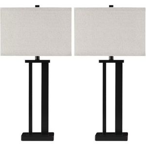 The appearance of Aniela Brown Metal Table Lamp Set of 2 designed by Signature Design by Ashley in the interior design. This piece of furniture was selected by 1StopBedrooms from to add a touch of cosiness and style into your home. Sku: ASL-L204074.