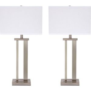 The appearance of Aniela Metal Table Lamp Set of 2 designed by Signature Design by Ashley in the interior design. This piece of furniture was selected by 1StopBedrooms from to add a touch of cosiness and style into your home. Sku: ASL-L204054.