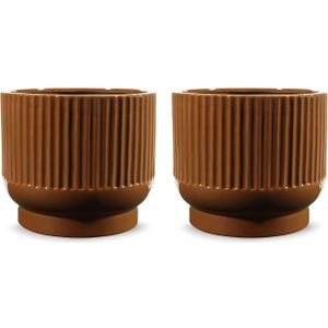 The appearance of Avalyah Vase Set of 2 In Burnt Umber designed by Signature Design by Ashley in the interior design. This piece of furniture was selected by 1StopBedrooms from to add a touch of cosiness and style into your home. Sku: ASL-A2900021.