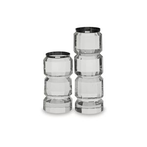 The appearance of Brentley 2 Piece Candle Holder Set In Clear/Silver designed by Signature Design by Ashley in the interior design. This piece of furniture was selected by 1StopBedrooms from to add a touch of cosiness and style into your home. Sku: ASL-A2000770.