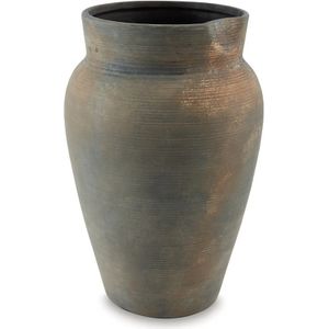 The appearance of Brickmen Vase In Antique Grey designed by Signature Design by Ashley in the interior design. This piece of furniture was selected by 1StopBedrooms from to add a touch of cosiness and style into your home. Sku: ASL-A2000659.