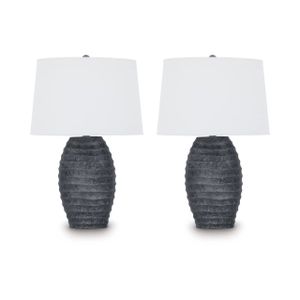 The appearance of Caronick polyresin Table Lamp Set of 2 In Antique Silver designed by Signature Design by Ashley in the interior design. This piece of furniture was selected by 1StopBedrooms from to add a touch of cosiness and style into your home. Sku: ASL-L243684.