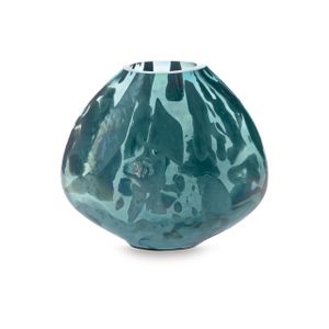 The appearance of Cartshaw 7 Inch Vase In Iridescent Teal designed by Signature Design by Ashley in the interior design. This piece of furniture was selected by 1StopBedrooms from to add a touch of cosiness and style into your home. Sku: ASL-A2000738.