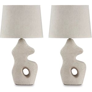 The appearance of Chadrich Table Lamp Set of 2 In Antique Beige designed by Signature Design by Ashley in the interior design. This piece of furniture was selected by 1StopBedrooms from to add a touch of cosiness and style into your home. Sku: ASL-L243664.