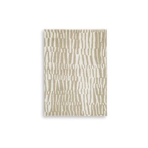 Corrbell 5' x 7' Area Rug In Beige and White