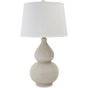 The appearance of Saffi Table Lamp designed by Signature Design by Ashley in the interior design. This piece of furniture was selected by 1StopBedrooms from to add a touch of cosiness and style into your home. Sku: ASL-L100074.