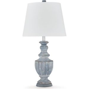 The appearance of Cylerick Table Lamp In Antique Blue designed by Signature Design by Ashley in the interior design. This piece of furniture was selected by 1StopBedrooms from to add a touch of cosiness and style into your home. Sku: ASL-L235714.