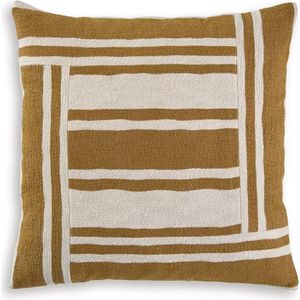 Darrman Pillow Set of 4 In Ochre and Ivory