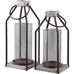 The appearance of Diedrick Gray And Black Lantern Set of 2 designed by Signature Design by Ashley in the interior design. This piece of furniture was selected by 1StopBedrooms from to add a touch of cosiness and style into your home. Sku: ASL-A2000346.