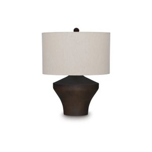 Dolanham Metal Table Lamp In Distressed Brown