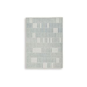 Dylanton 5' x 7' Area Rug In Ivory and Blue