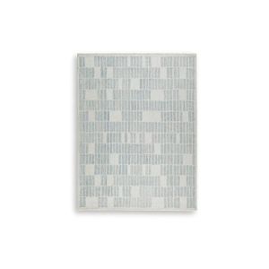 Dylanton 7'8" x 10' Area Rug In Ivory and Blue