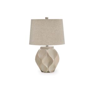 The appearance of Edselham Table Lamp In Distressed Cream designed by Signature Design by Ashley in the interior design. This piece of furniture was selected by 1StopBedrooms from to add a touch of cosiness and style into your home. Sku: ASL-L235974.