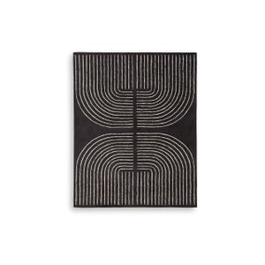 The appearance of Eldonmore 7'8" x 10' Area Rug In Black and Ivory designed by Signature Design by Ashley in the interior design. This piece of furniture was selected by 1StopBedrooms from to add a touch of cosiness and style into your home. Sku: ASL-R407571.