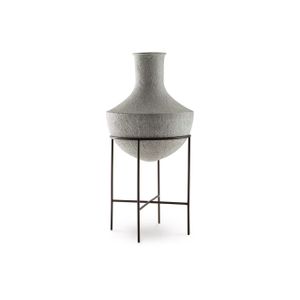 Estonbank 28 Inch Vase In Distressed Cream