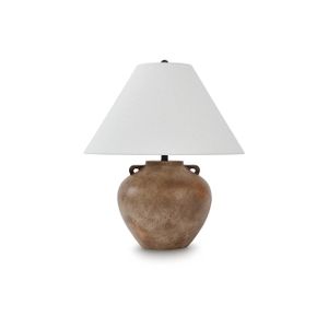 Ferrilby polyresin Table Lamp In Antique Beige