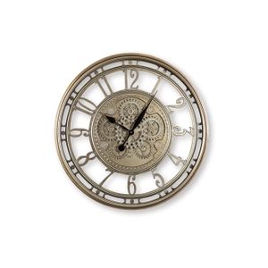The appearance of Gilover Wall Clock In Champagne designed by Signature Design by Ashley in the interior design. This piece of furniture was selected by 1StopBedrooms from to add a touch of cosiness and style into your home. Sku: ASL-A8010386.