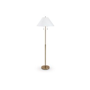 The appearance of Haigwood Floor Lamp In Gold designed by Signature Design by Ashley in the interior design. This piece of furniture was selected by 1StopBedrooms from to add a touch of cosiness and style into your home. Sku: ASL-L208471.