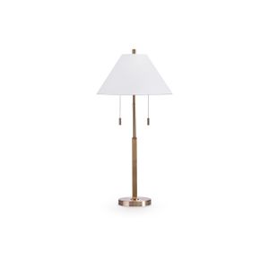 The appearance of Haigwood Table Lamp In Gold designed by Signature Design by Ashley in the interior design. This piece of furniture was selected by 1StopBedrooms from to add a touch of cosiness and style into your home. Sku: ASL-L208474.