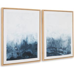 The appearance of Holport Blue And White Wall Art Set Of 2 designed by Signature Design by Ashley in the interior design. This piece of furniture was selected by 1StopBedrooms from to add a touch of cosiness and style into your home. Sku: ASL-A8000368.
