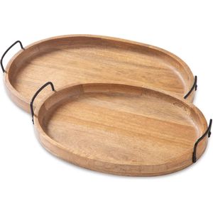 The appearance of Jocelyne Brown/Black Tray Set of 2 designed by Signature Design by Ashley in the interior design. This piece of furniture was selected by 1StopBedrooms from to add a touch of cosiness and style into your home. Sku: A2000455.