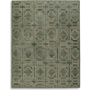 The appearance of Jossland Large Rug In Ivory and Green designed by Signature Design by Ashley in the interior design. This piece of furniture was selected by 1StopBedrooms from to add a touch of cosiness and style into your home. Sku: ASL-R406911.