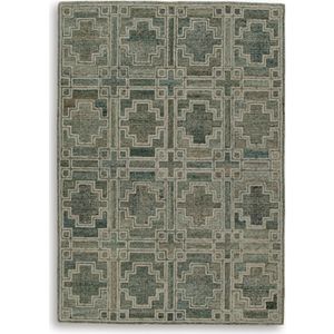 The appearance of Jossland Medium Rug In Ivory and Green designed by Signature Design by Ashley in the interior design. This piece of furniture was selected by 1StopBedrooms from to add a touch of cosiness and style into your home. Sku: ASL-R406912.