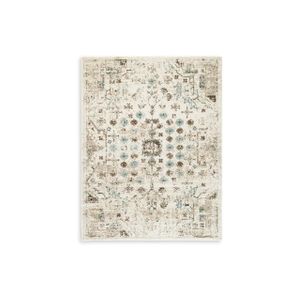 The appearance of Jossler 5' x 7' Rug In Ivory/Brown/Teal designed by Signature Design by Ashley in the interior design. This piece of furniture was selected by 1StopBedrooms from to add a touch of cosiness and style into your home. Sku: ASL-R407072.