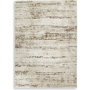 Kasney Large Rug In Cream and Brown