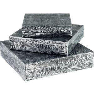 The appearance of Keldy Antique Pewter Box Set of 3 designed by Signature Design by Ashley in the interior design. This piece of furniture was selected by 1StopBedrooms from to add a touch of cosiness and style into your home. Sku: ASL-A2000491.